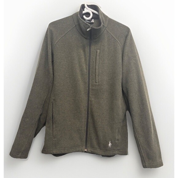 Smartwool Men’s Fleece Jacket Green Full Zip Sz M - Picture 2 of 12
